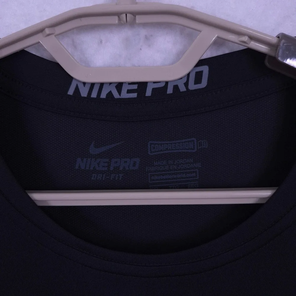 Nike Pro Dri-FIT Compression Shirt base layer 2XL Black Long Sleeve Performance